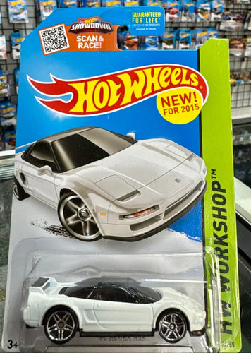 2015 Hot Wheels '90 Acura NSX White Workshop Series 