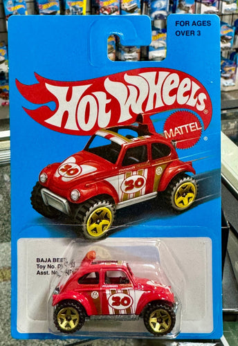 2016 Hot Wheels Retro Heritage Series BAJA BEETLE Red w/Gold - American Stanced