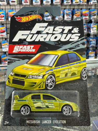 2018 Hot Wheels Mitsubishi Lancer Evolution 2 Fast 2 Furious 3/6 - American Stanced