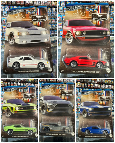 2024 Hot Wheels 60th Silver Anniversary Mustang Series - American Stanced