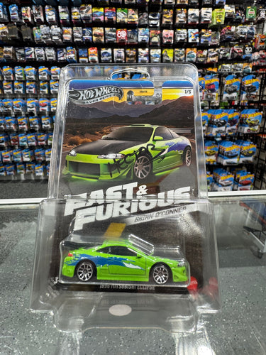 Hot Wheels Fast & Furious 1995 Mitsubishi Eclipse Silver Series 'Autographed'