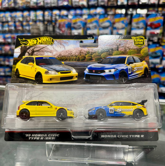 Hot Wheels Car Culture '99 Honda Civic Type R (EK9) & Honda Civic Type R