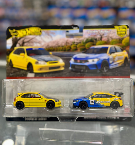 Hot Wheels Car Culture '99 Honda Civic Type R (EK9) & Honda Civic Type R