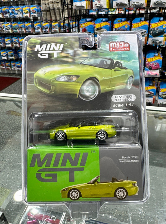 Mini GT MiJo Exclusive Honda S2000 Lime Green Metallic