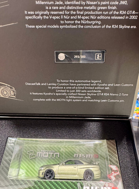 Kyosho Nissan Skyline GT-R R34 Lamley JCCS Event Exclusive MOTN LEEN 1 of 300