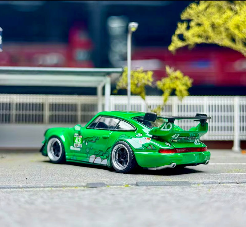 Load image into Gallery viewer, RWB &#39;993&#39; Porsche Weather Tech #43 Green Rexy &quot;Mouth Open&quot;
