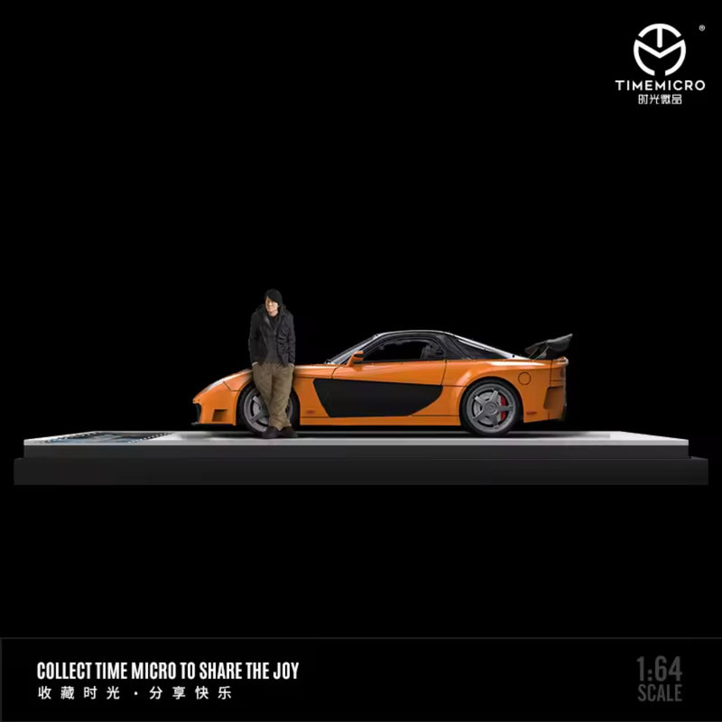 Load image into Gallery viewer, Time Micro RX-7 Fast and Furious with Han Mini Figurine
