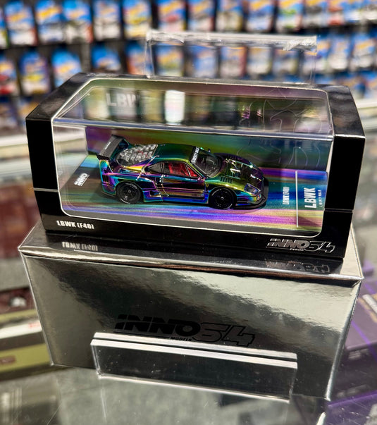 INNO64 LBWK Ferrari F40 Neo Chrome "CHASE"