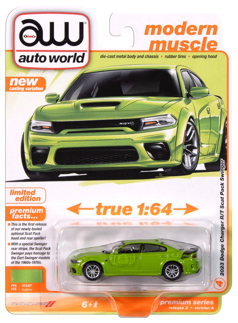 Load image into Gallery viewer, Auto World &#39;23 Dodge Charger R/T Scat Pack Swinger
