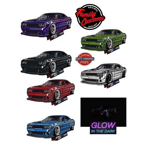 Dodge Challenger Custom Enamel Collector Pins