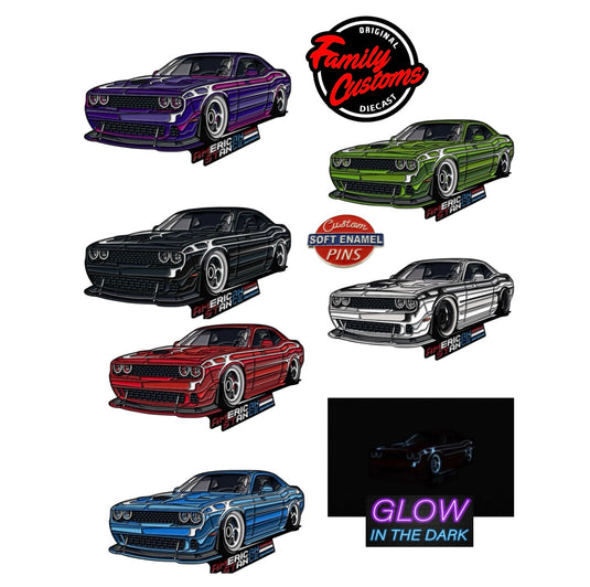 Dodge Challenger Custom Enamel Collector Pins