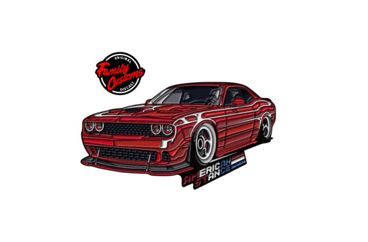 Dodge Challenger Custom Enamel Collector Pins