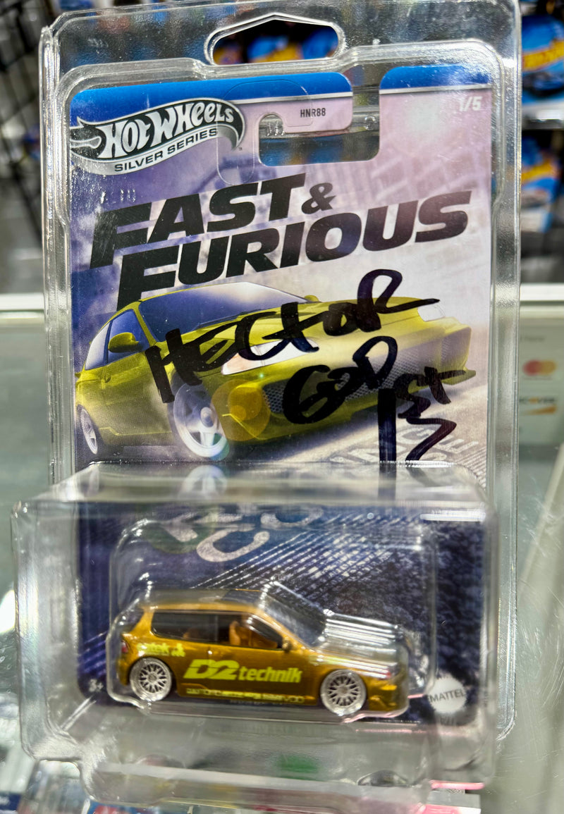 Load image into Gallery viewer, Hot Wheels Fast &amp; Furious &quot;Hectors&quot; Honda Civic EG Silver Series &quot;Custom &amp; Autographed&quot;
