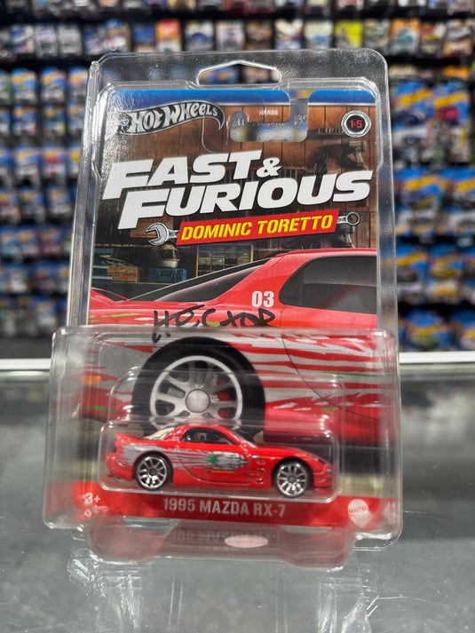 Hot Wheels Fast & Furious 1995 Mazda RX-7 Toretto Series 'Autographed'