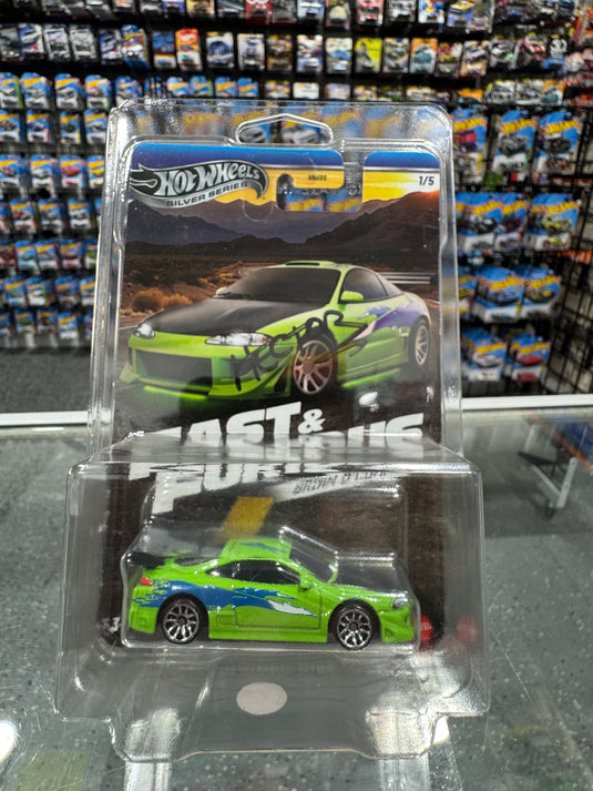 Hot Wheels Fast & Furious 1995 Mitsubishi Eclipse Silver Series 'Autographed'