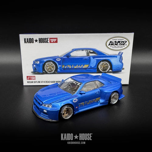 Kaido GT Skyline GT-R (R34) Kaido Works Shinjuku V2 Blue