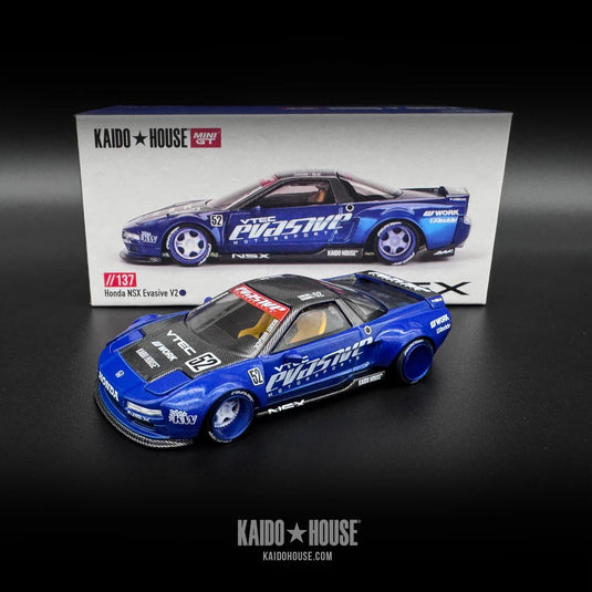 Kaido House Garage X Mini GT Honda NSX Evasive V2 Blue