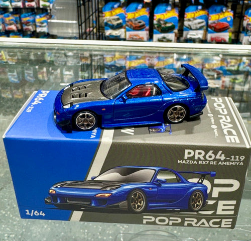 Pop Race PR64-119 Mazada RX7 Re Amemiya Blue