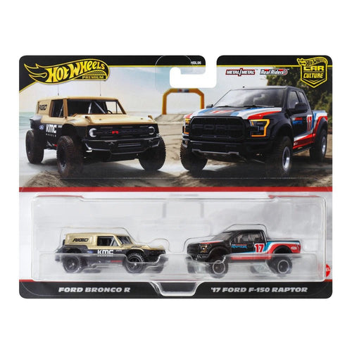 Car Culture Series Ford Bronco R & '17 Ford F - 150 Raptor - American Stanced