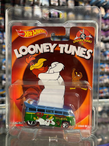 Hot Wheels Premium Foghorn Leghorn Volkswagen Drag Bus Looney Tunes - American Stanced