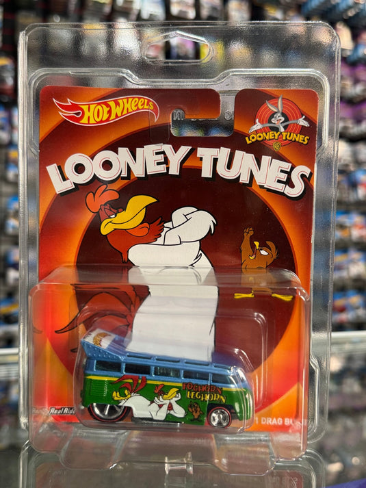 Hot Wheels Premium Foghorn Leghorn Volkswagen Drag Bus Looney Tunes - American Stanced