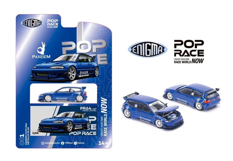 Load image into Gallery viewer, Pop Race Pandem Civic EG6 &quot;Metallic Blue&quot; - American Stanced
