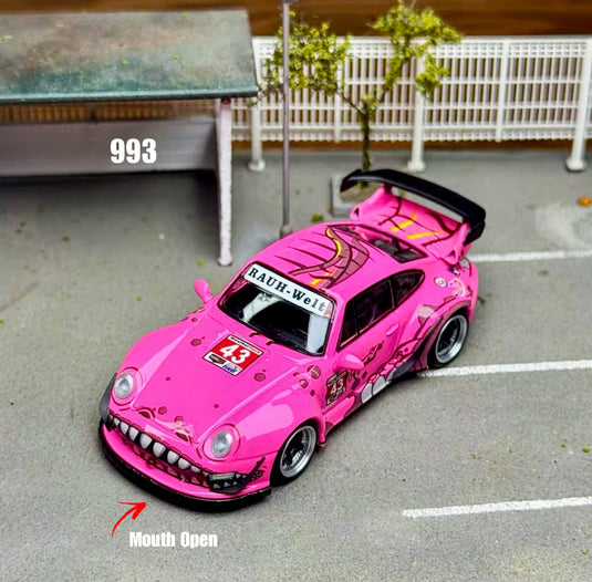 RWB '993' Porsche Weather Tech #43 Pink Roxy 