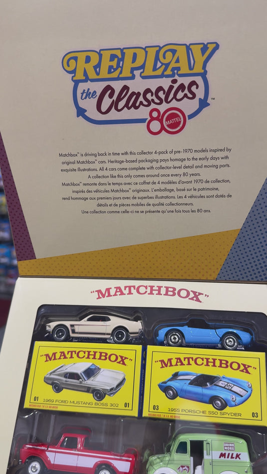 Matchbox Replay the Classics 4 Car Set