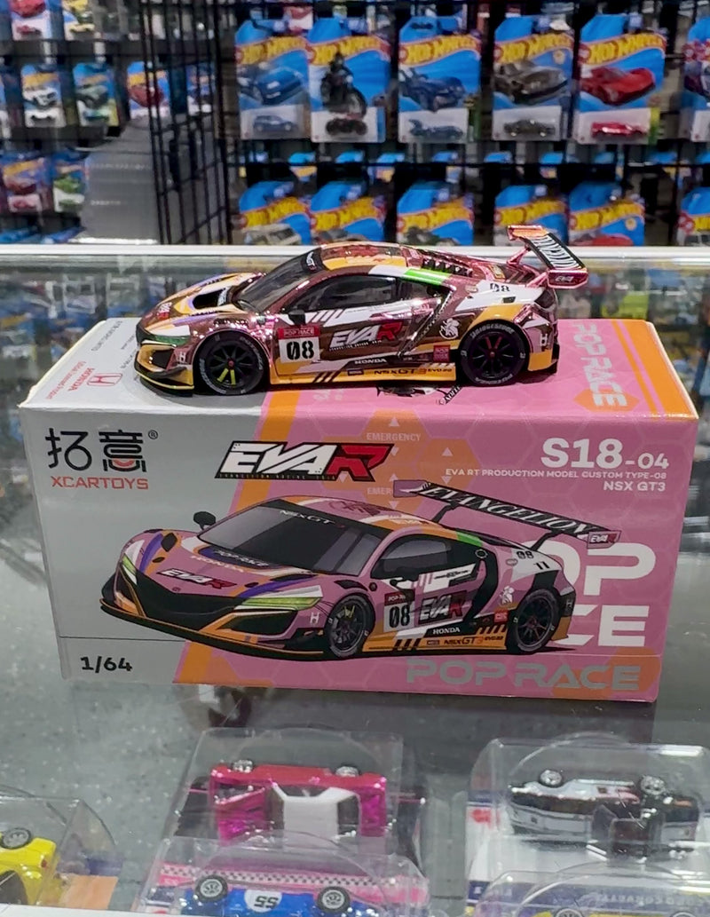 Load and play video in Gallery viewer, Pop Race S18-04 NSX GT3 Pink
