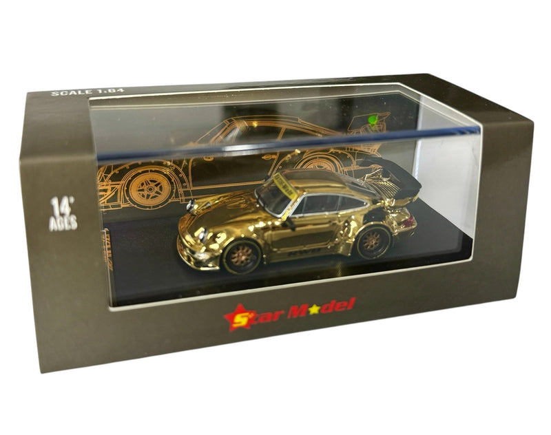 Load image into Gallery viewer, RBW 993 PORSCHE Gold Ghrome - American Stanced
