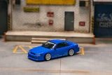Load image into Gallery viewer, Tarmac Works 1/64 VERTEX Nissan Silvia S13 Blue Metallic TOYO TIRES - American Stanced
